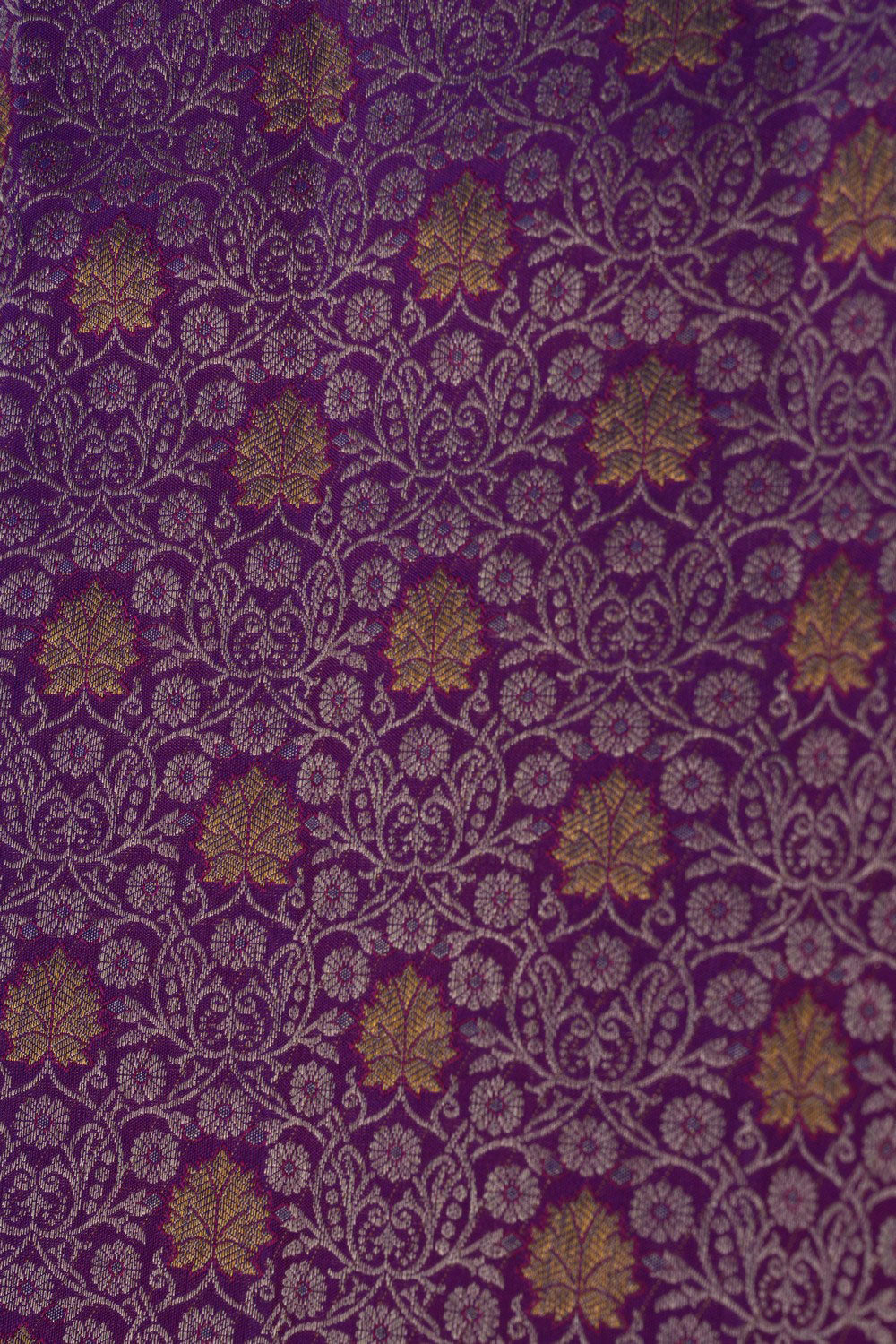 Kanchipattu Brocade Purple Saree
