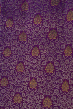 Image of Kanchipattu Brocade Purple Saree