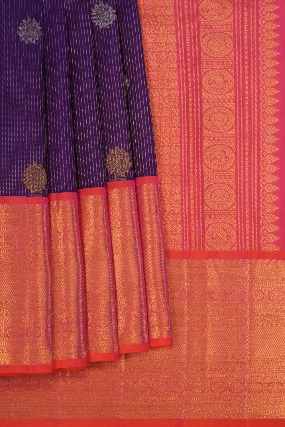 Image of Kanchipattu Brocade Purple Saree