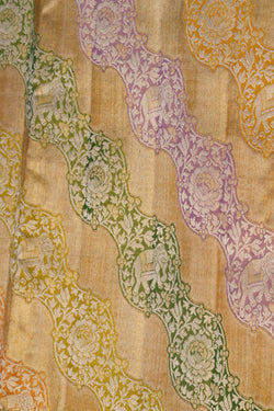 Image of Kanchipattu Brocade Gold Saree