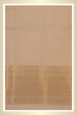 Image of Kanchi Silk Beige Dhoti With Kanduva (8 X 4) 3PCS