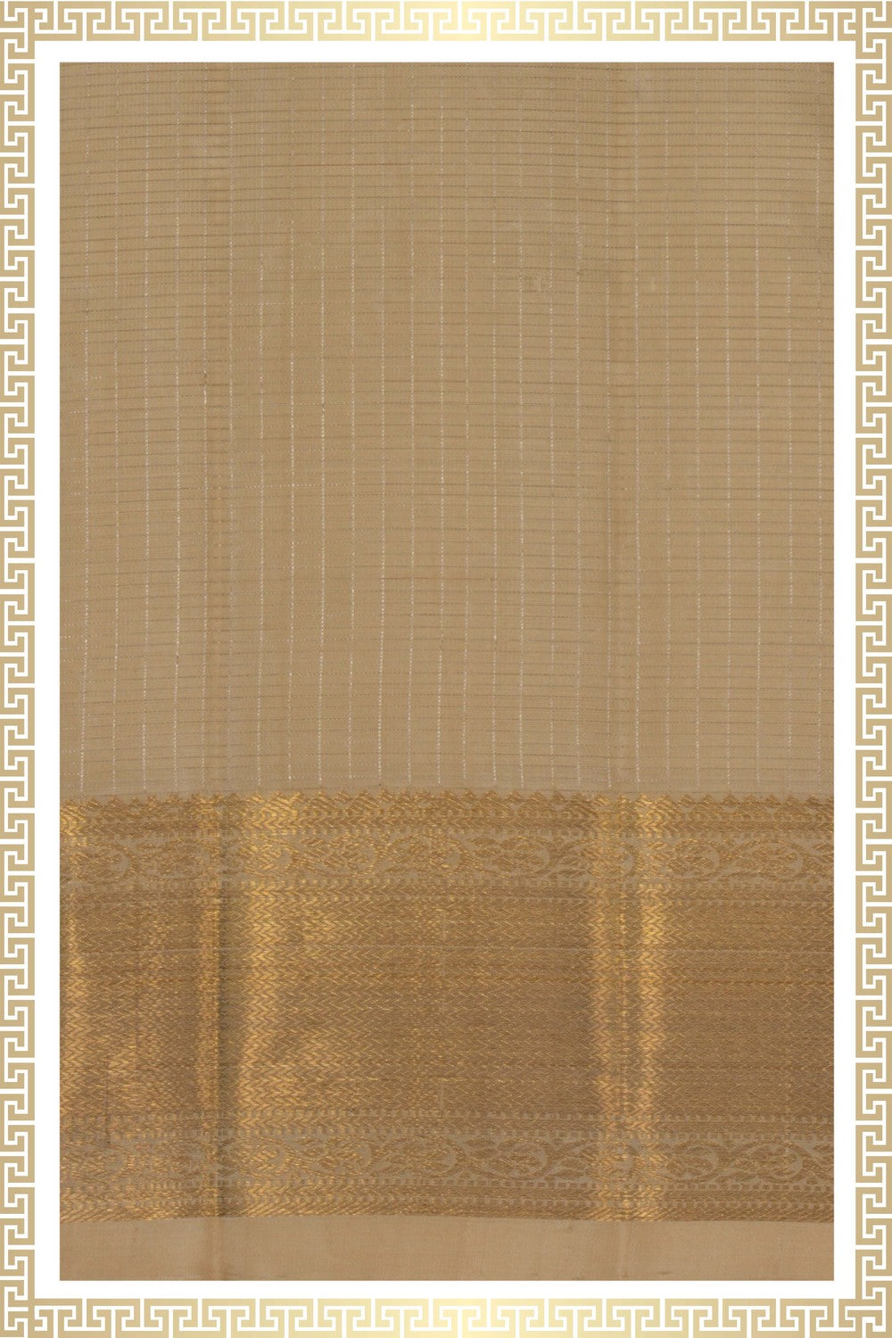 Kanchi Silk Off-White Dhoti With Kanduva (8 X 4) 3PCS