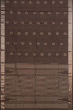 Image of Kanchipuram Silk Grey Saree