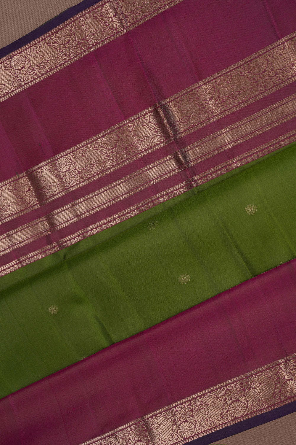 Kanchipuram Silk Green Saree