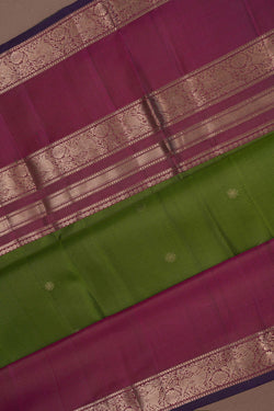Image of Kanchipuram Silk Green Saree