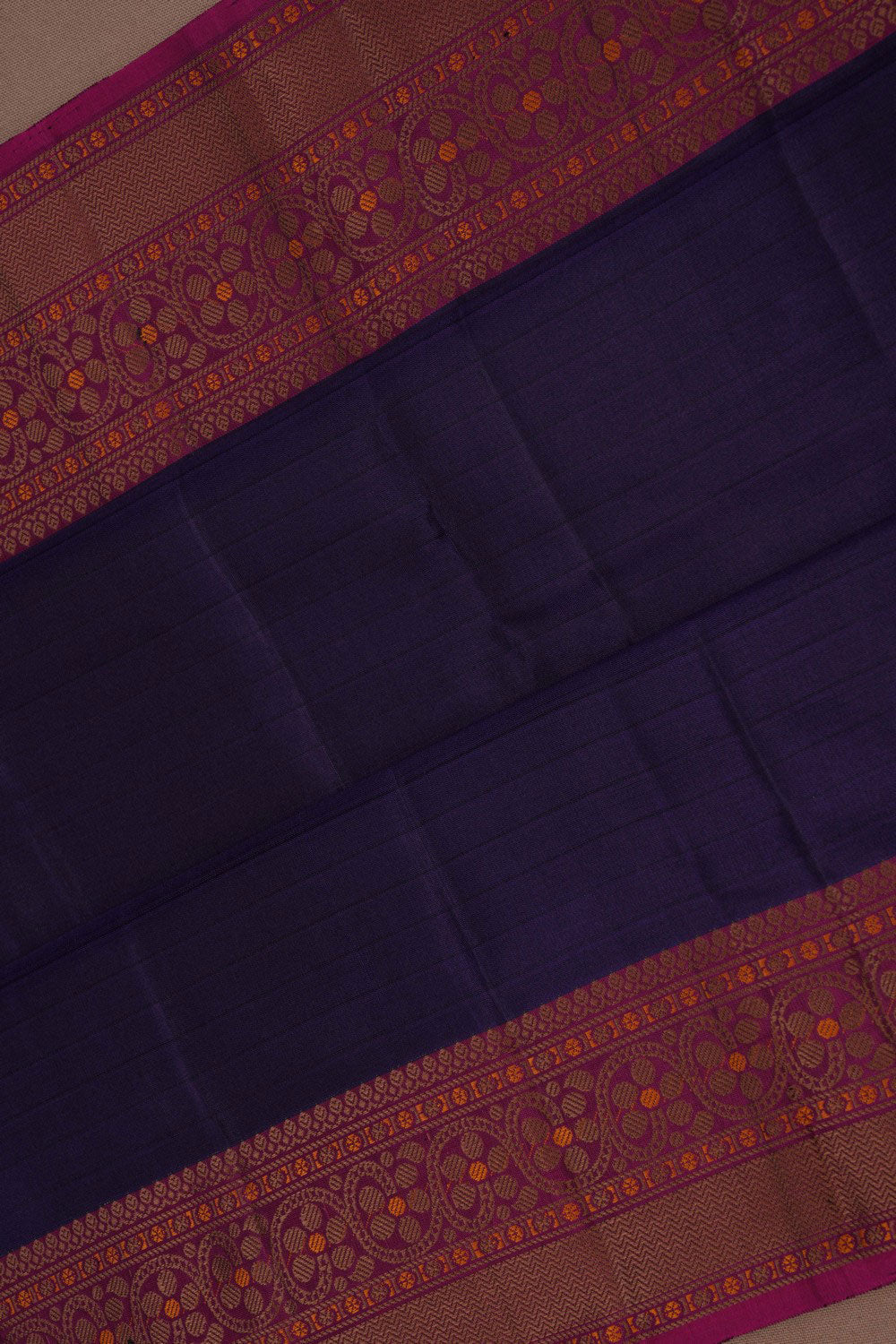 Kanchipuram Silk Navy Blue Saree
