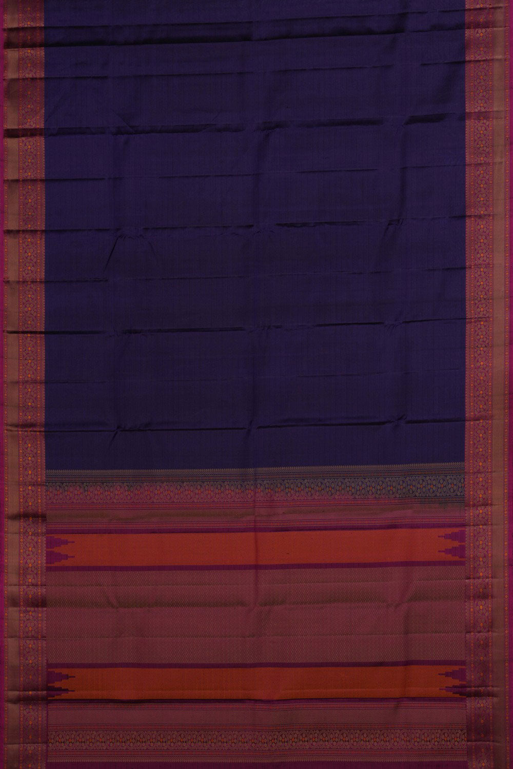 Kanchipuram Silk Navy Blue Saree