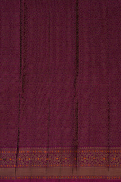 Image of Kanchipuram Silk Navy Blue Saree
