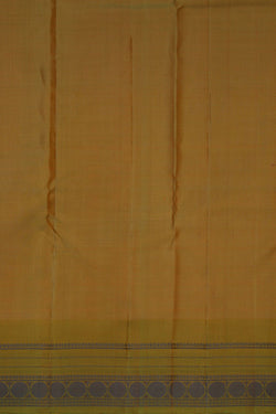 Image of Kanchipuram Silk Yellow Saree