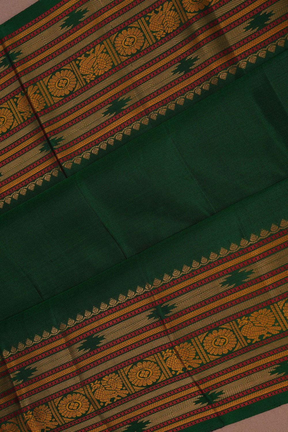 Kanchipuram Silk Green Saree