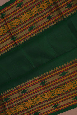 Image of Kanchipuram Silk Green Saree