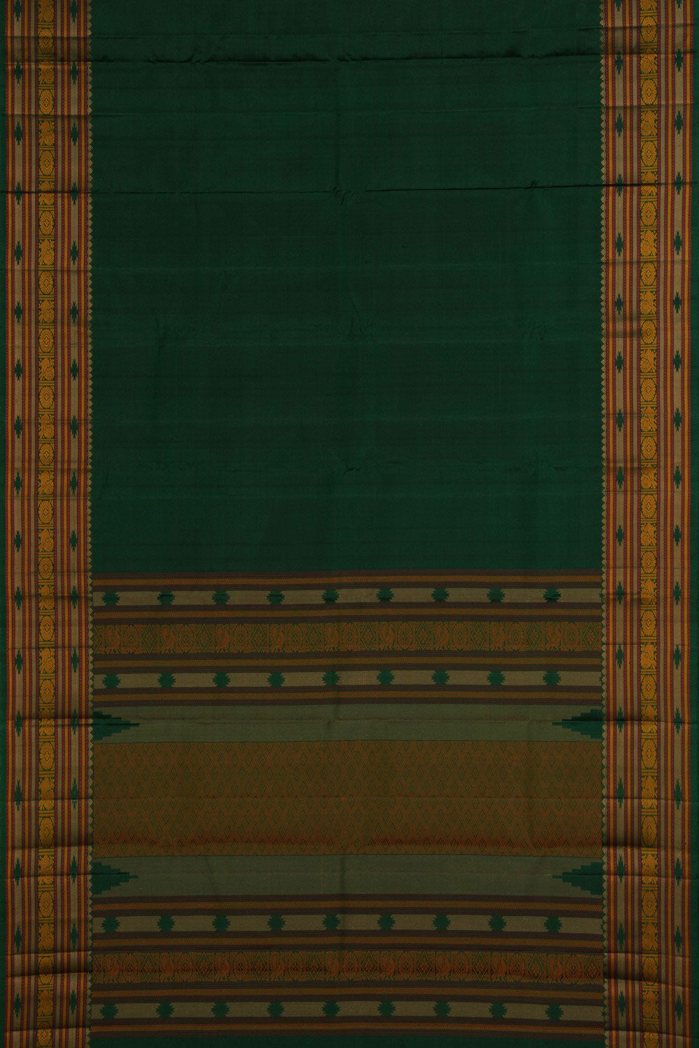 Kanchipuram Silk Green Saree