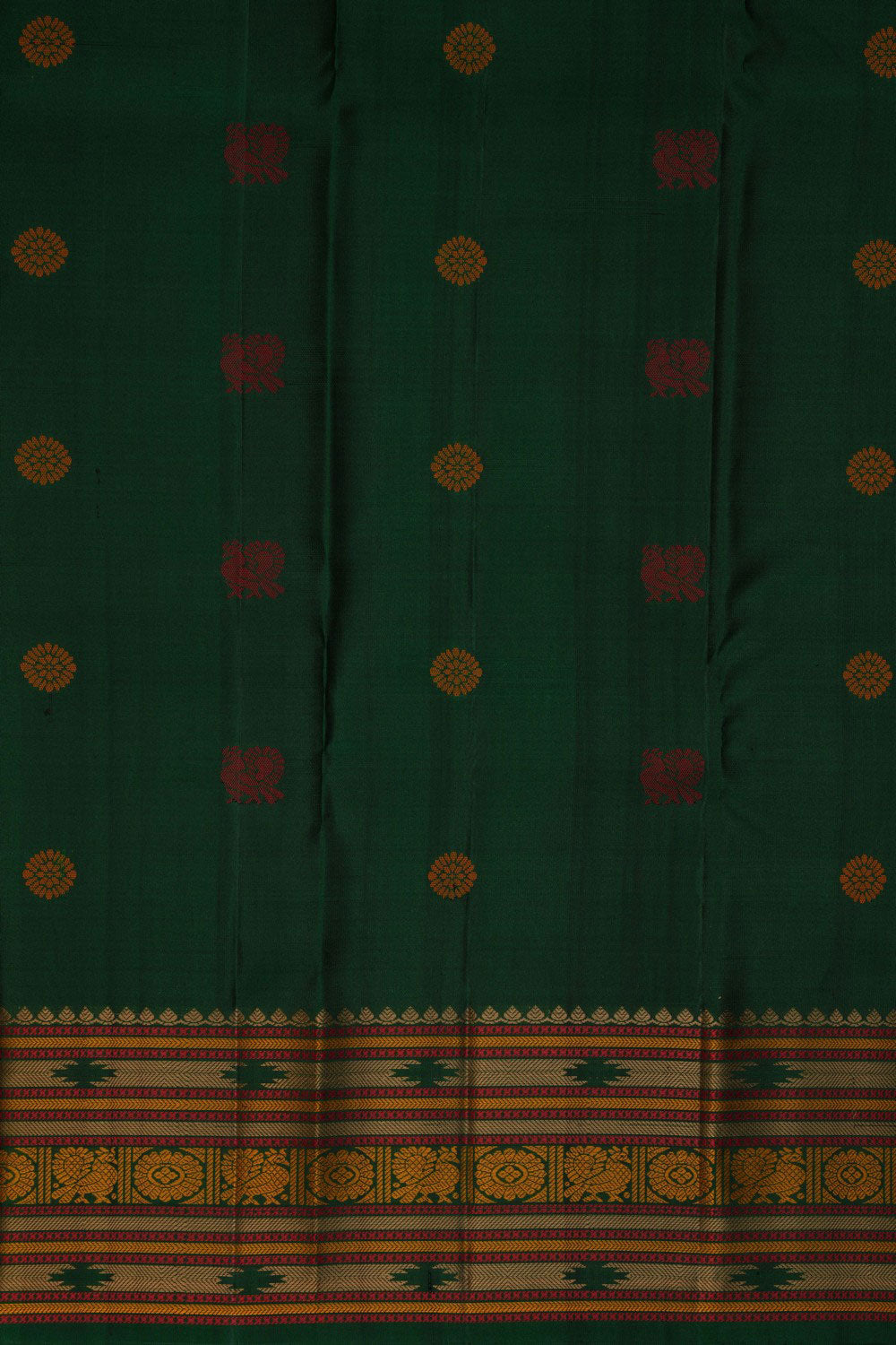 Kanchipuram Silk Green Saree