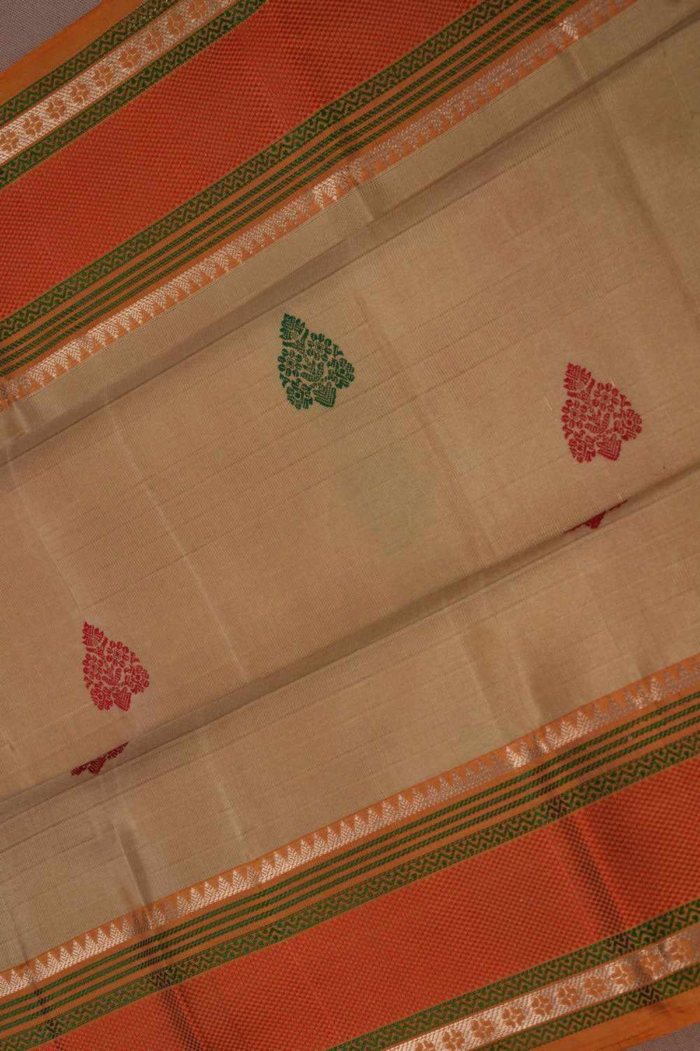 Kanchipuram Silk Beige Saree