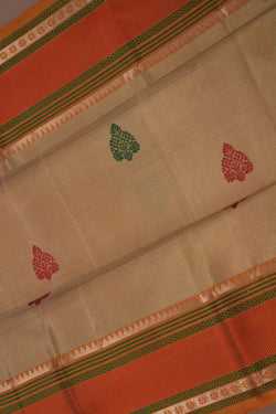 Image of Kanchipuram Silk Beige Saree