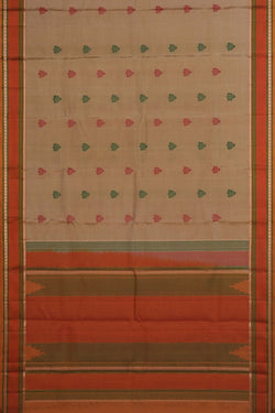 Image of Kanchipuram Silk Beige Saree