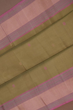 Image of Kanchipuram Silk Sage Green Saree