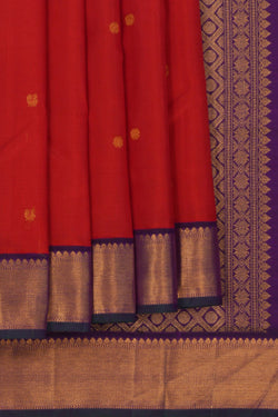 Image of Kanchipuram Red Saree