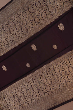 Image of Kanchipuram Brown Saree