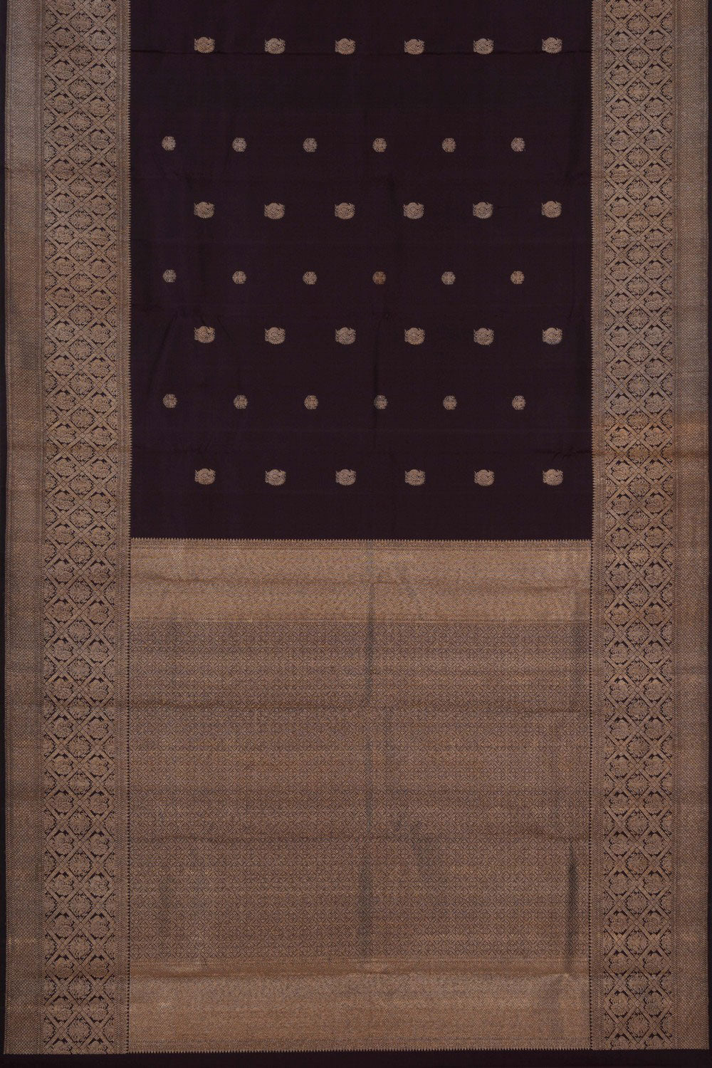 Image of Kanchipuram Brown Saree