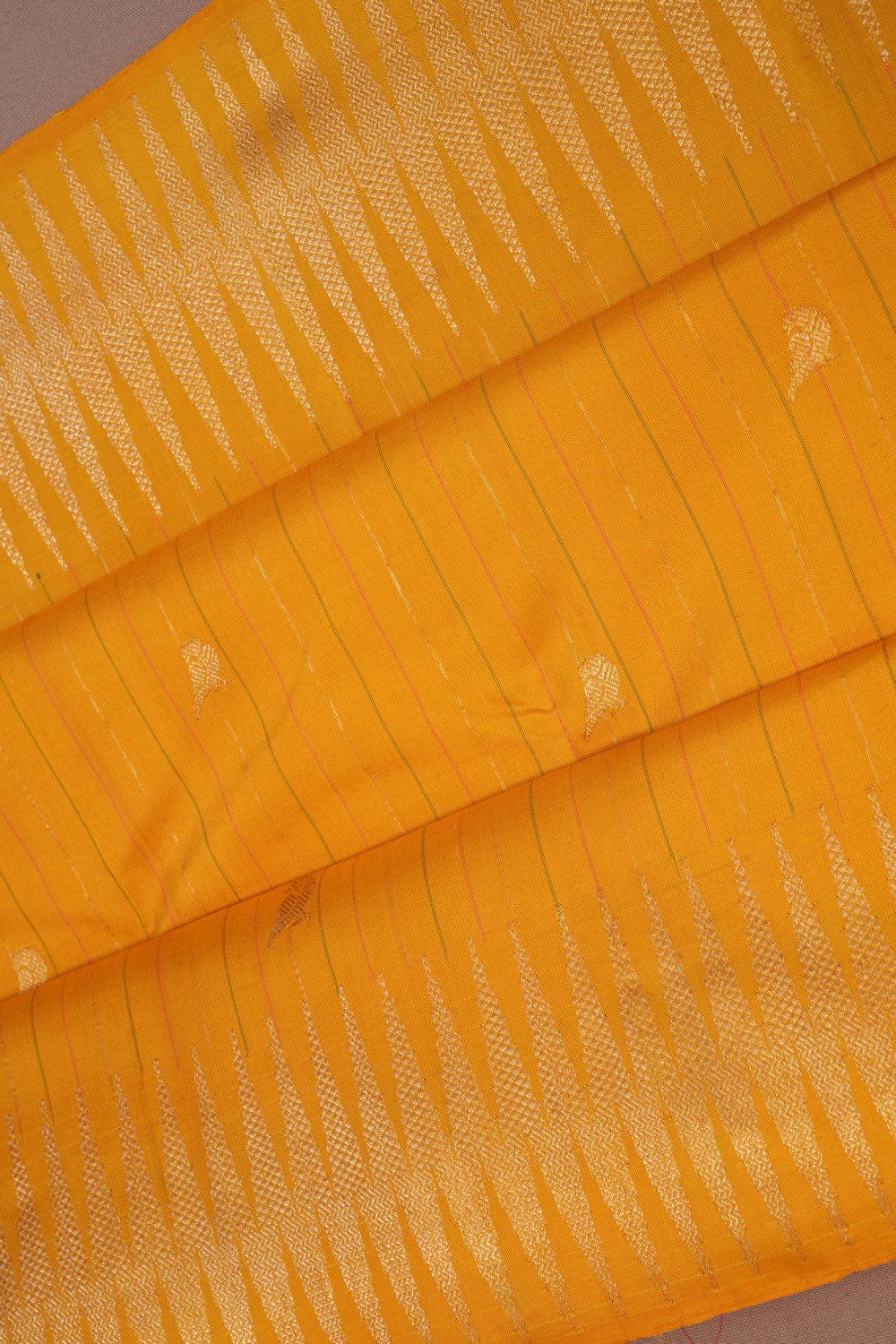 Image of Kanchipuram Yellow Saree