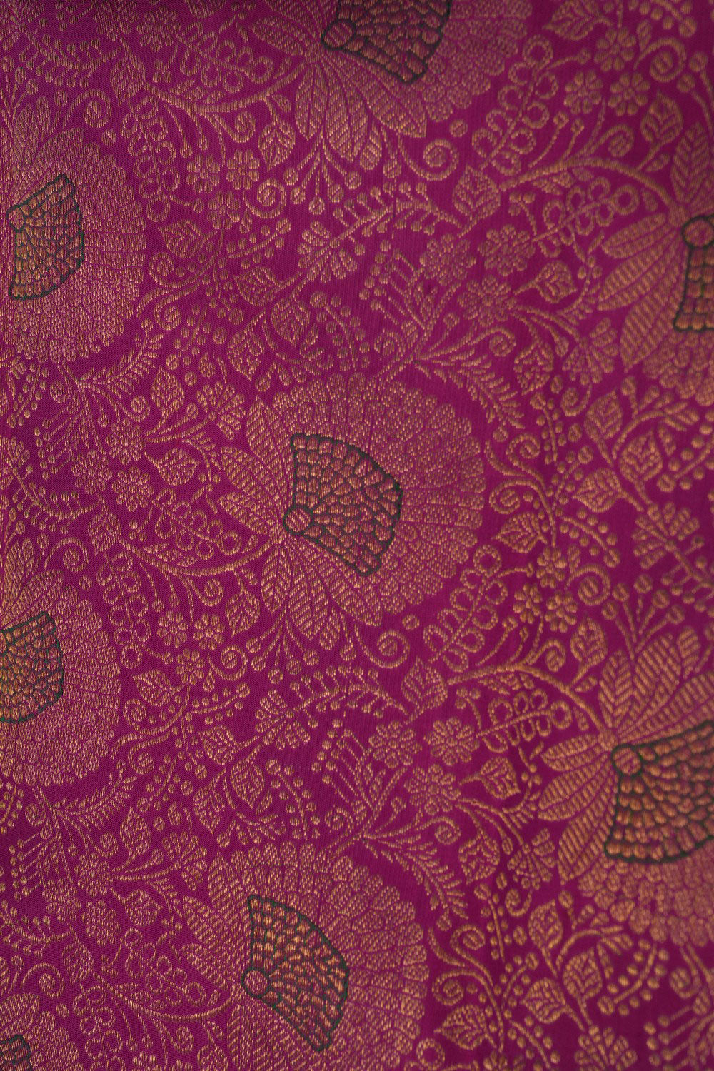 Kanchipattu Brocade Magenta Pink Saree