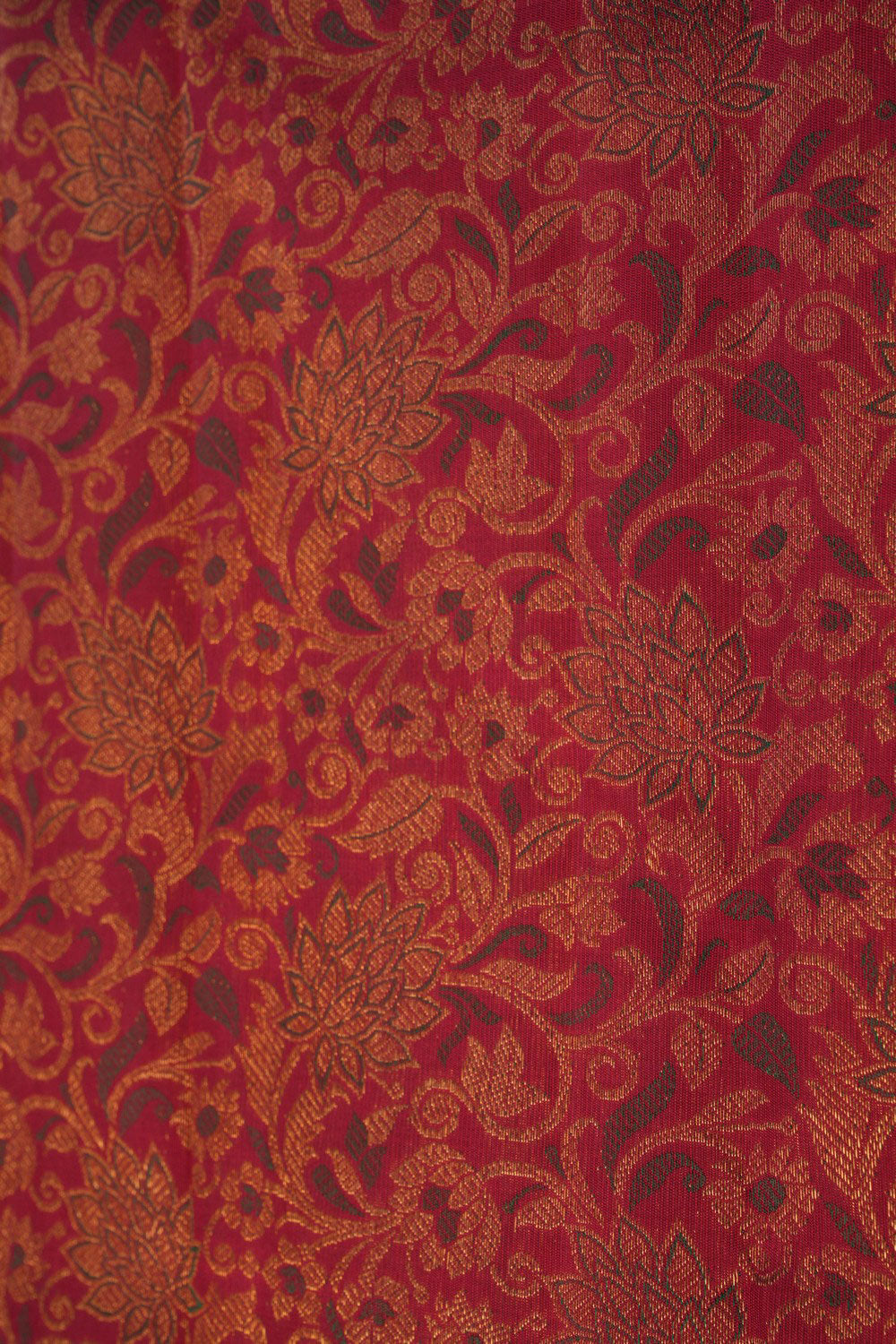 Image of Kanchipuram Brocade Red Saree