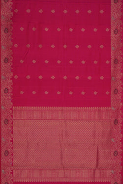 Image of Kanchipuram Silk Pink Saree