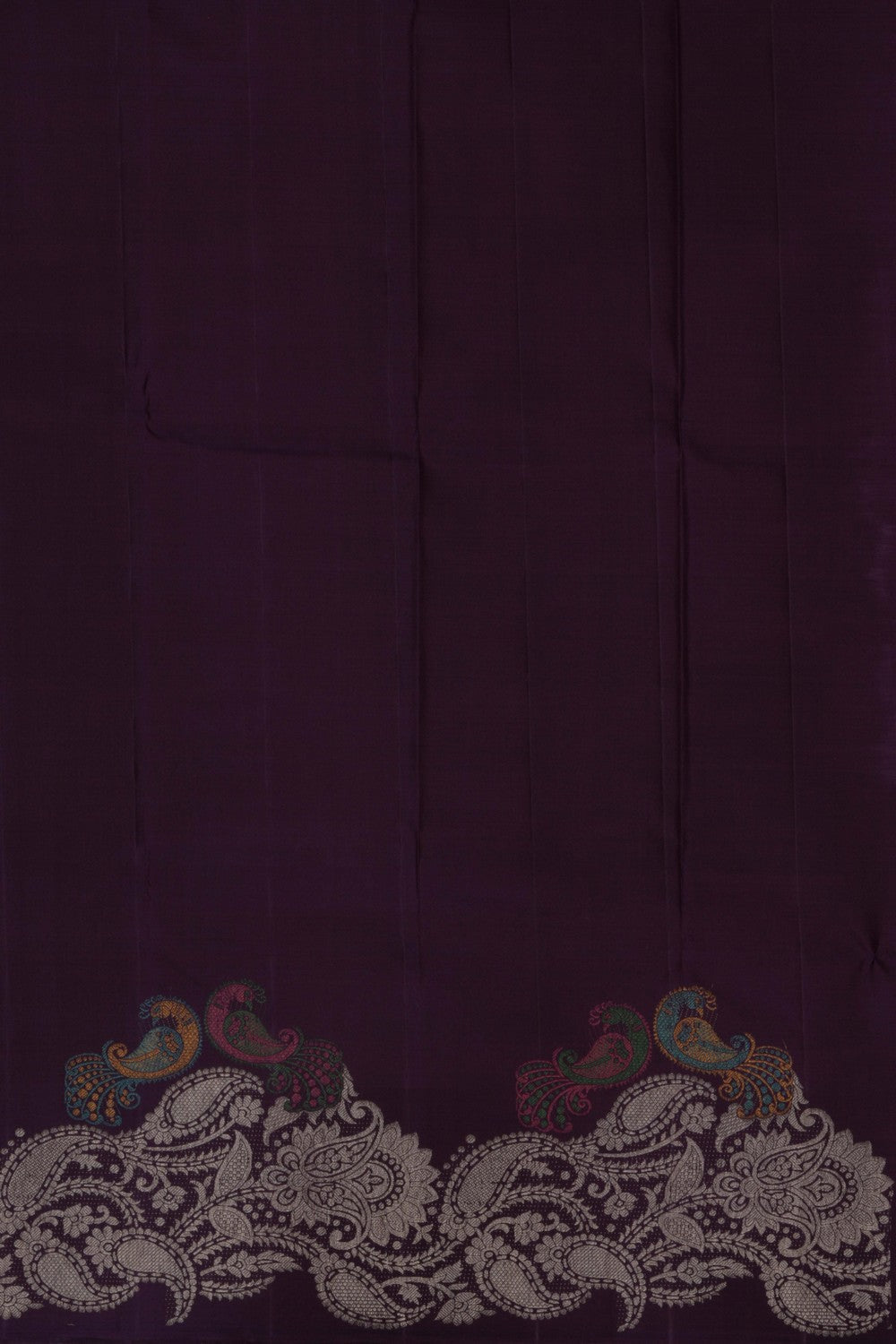 Image of Kanchipuram Silk Purple Saree