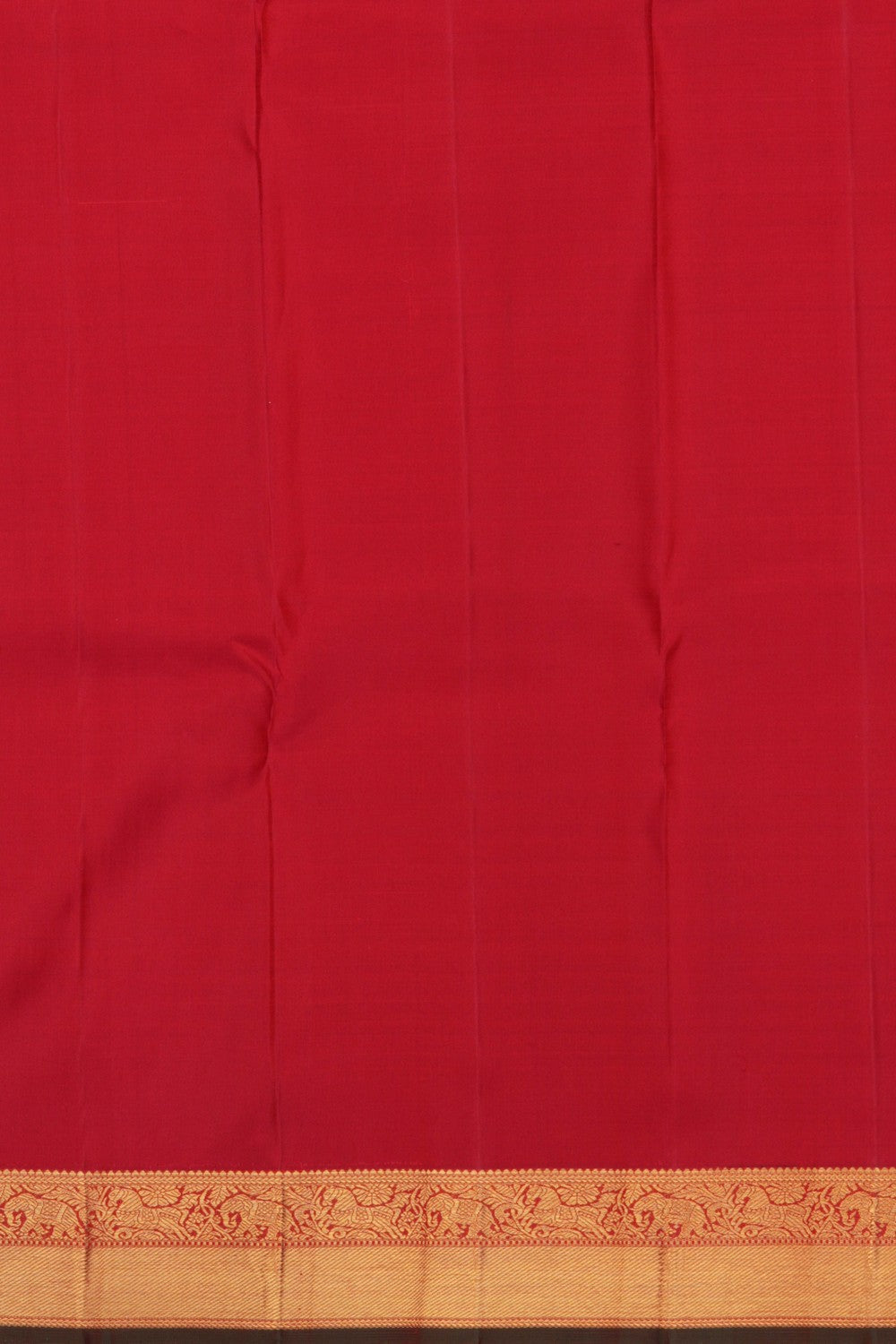 Image of Kanchipuram Silk Orange Saree