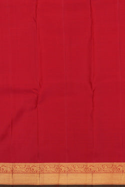 Image of Kanchipuram Silk Orange Saree