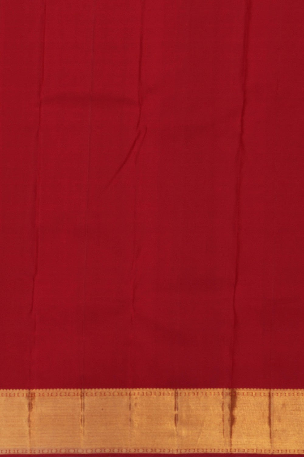 Image of Kanchipuram Silk Brocade Red Saree