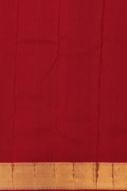 Image of Kanchipuram Silk Brocade Red Saree
