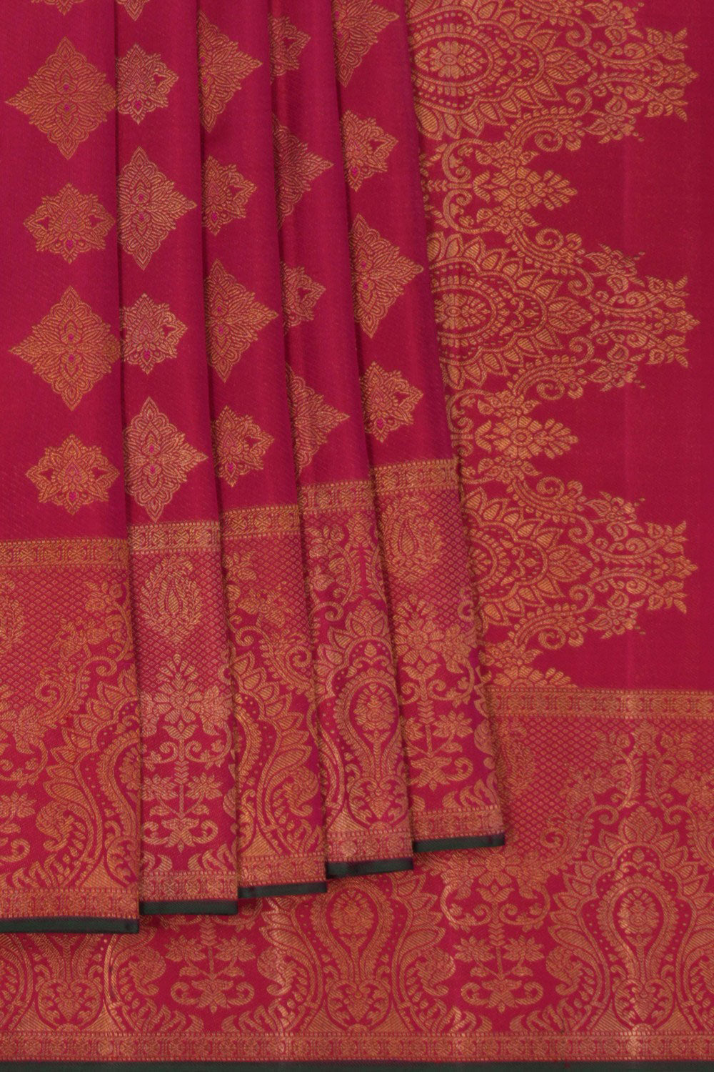 Image of Kanchipuram Silk Pink Saree
