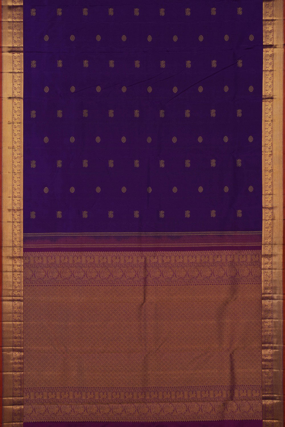 Kanchipuram Silk Purple Saree
