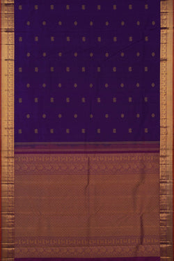 Image of Kanchipuram Silk Purple Saree