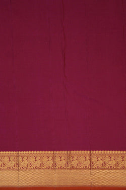 Image of Kanchipuram Silk Purple Saree