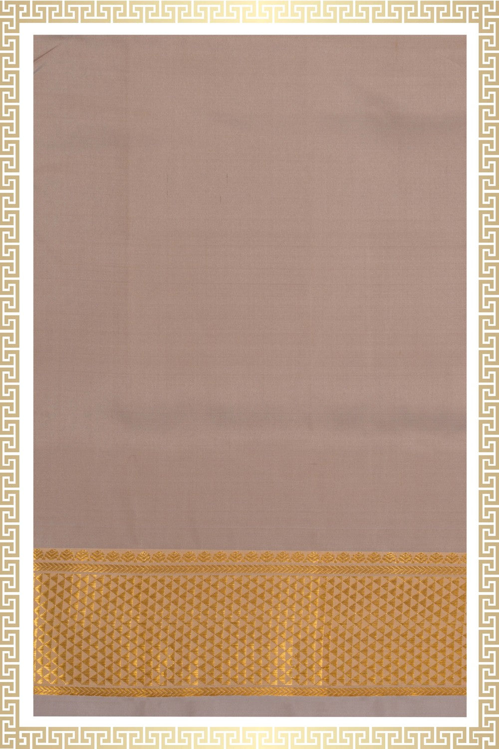 Kanchi Silk Off-White Dhoti With Kanduva (8 X 4)