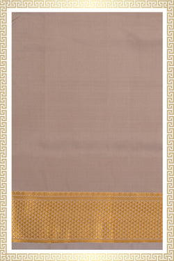 Image of Kanchi Silk Off-White Dhoti With Kanduva (8 X 4)