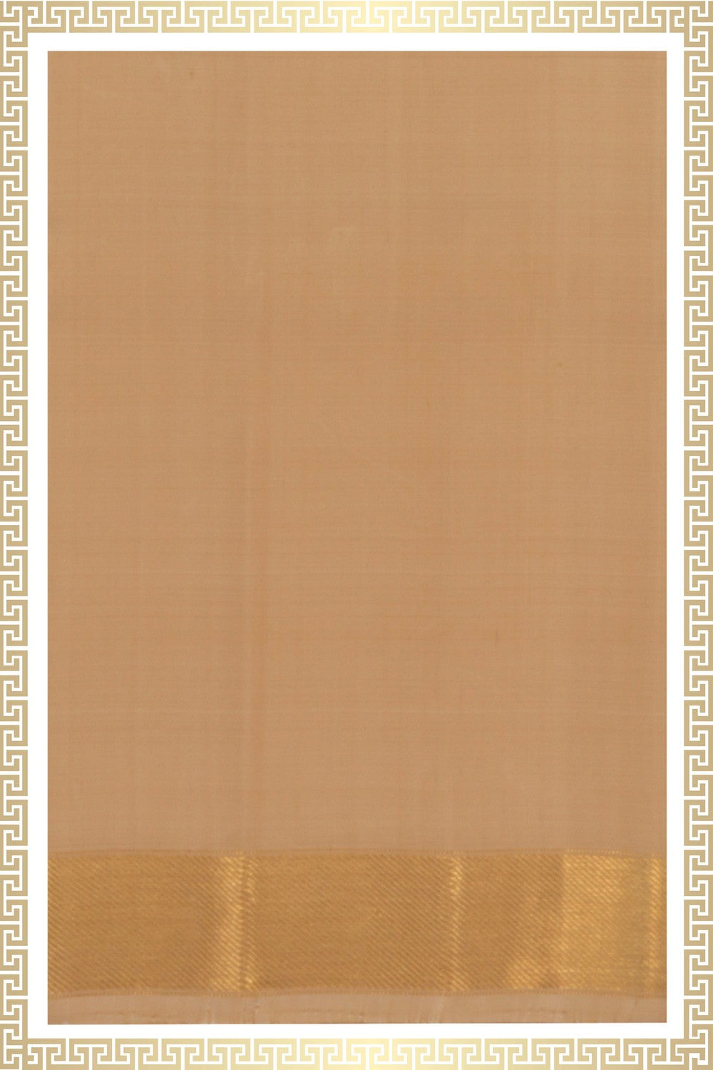 Kanchi Silk Beige Dhoti With Kanduva (8 X 4)