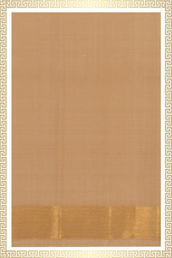Image of Kanchi Silk Beige Dhoti With Kanduva (8 X 4)