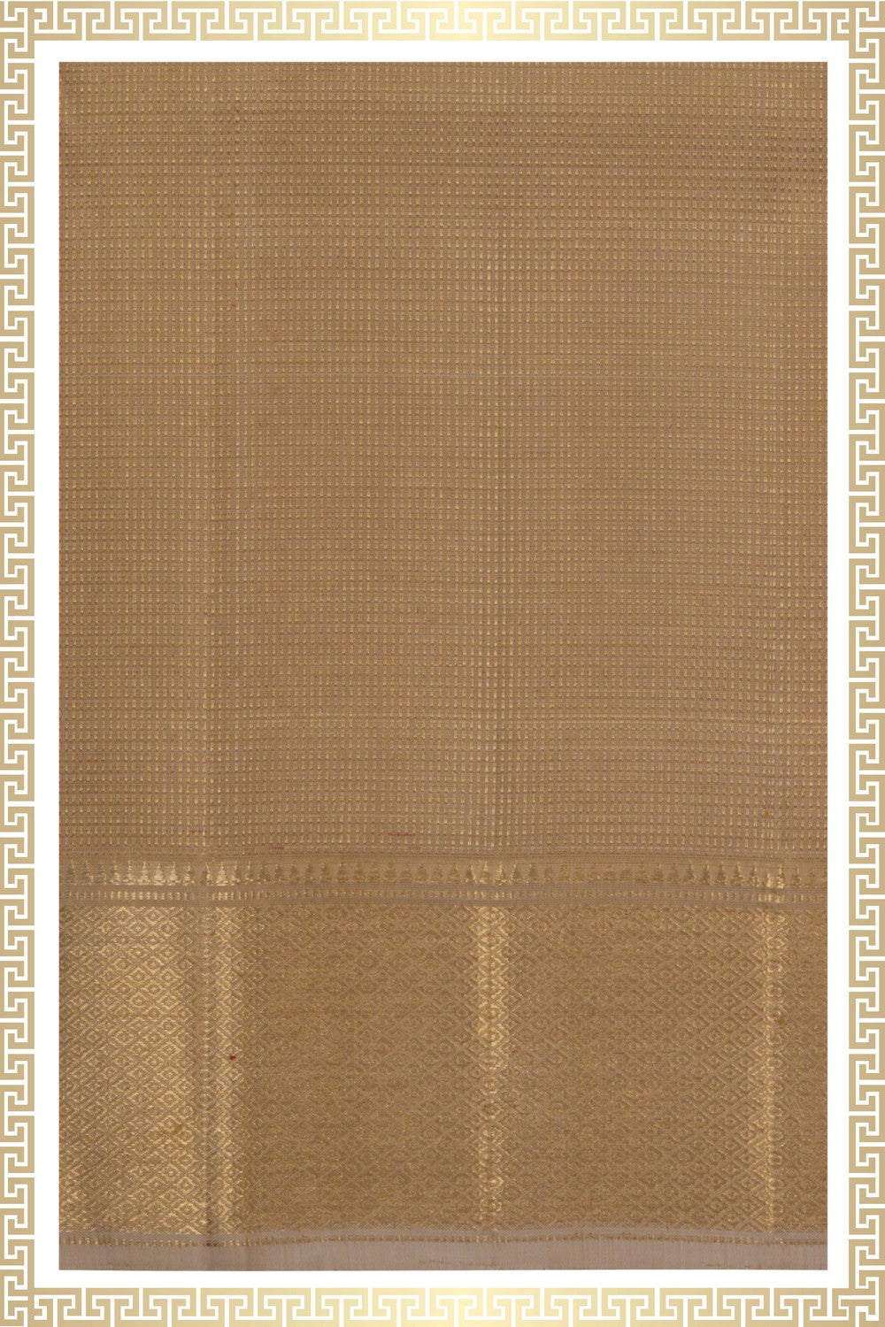 Kanchi Silk Beige Dhoti With Kanduva (8 X 4)