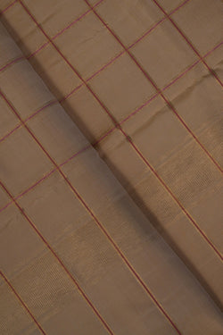 Image of Kanchi Silk Beige Dhoti With Kanduva (8 X 4)