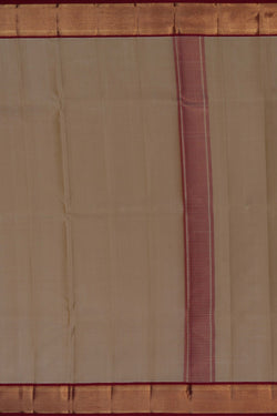 Image of Kanchi Silk Off White Dhoti With Kanduva (8 X 4)