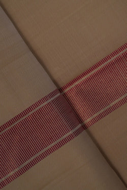 Image of Kanchi Silk Off White Dhoti With Kanduva (8 X 4)