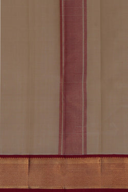 Image of Kanchi Silk Off White Dhoti With Kanduva (8 X 4)