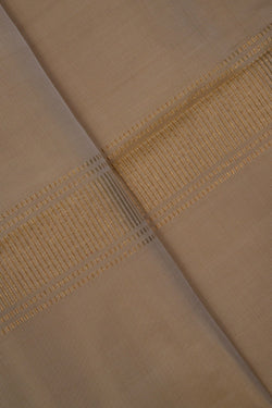 Image of Kanchi Silk Off White Dhoti With Kanduva (8 X 4)