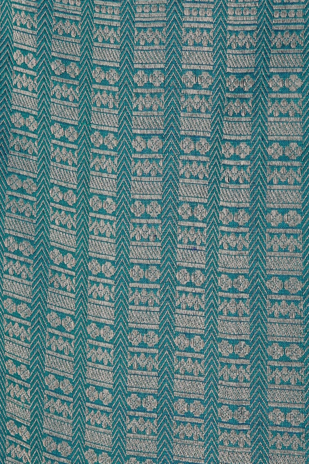 Image of Banarasi Silk Blue Saree