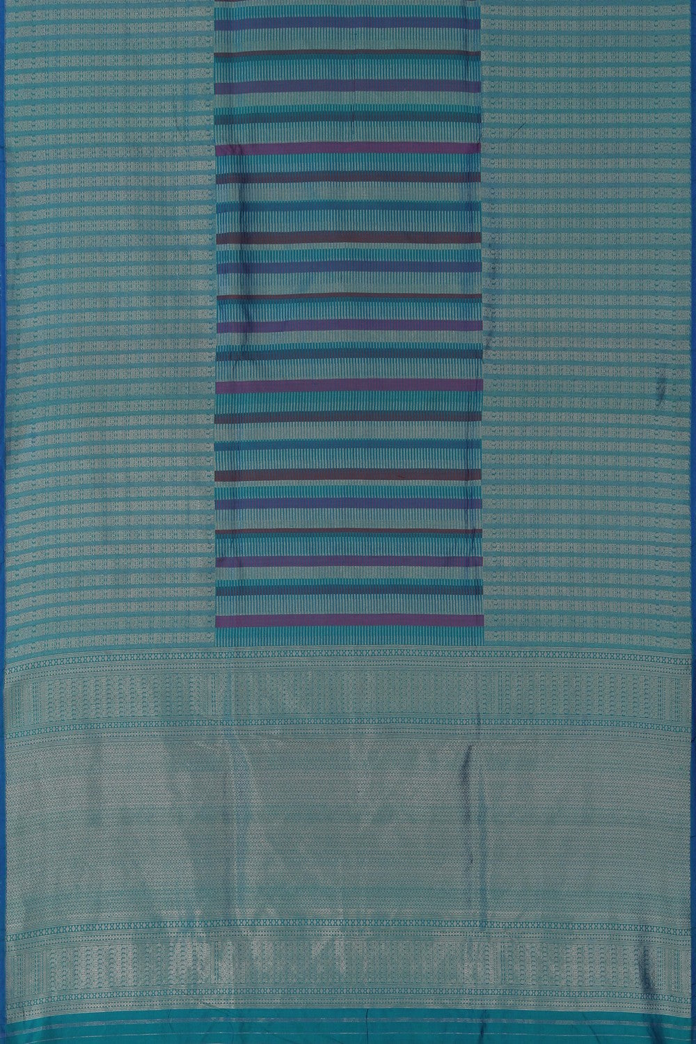Image of Banarasi Silk Blue Saree