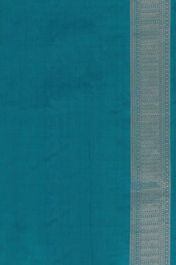 Image of Banarasi Silk Blue Saree